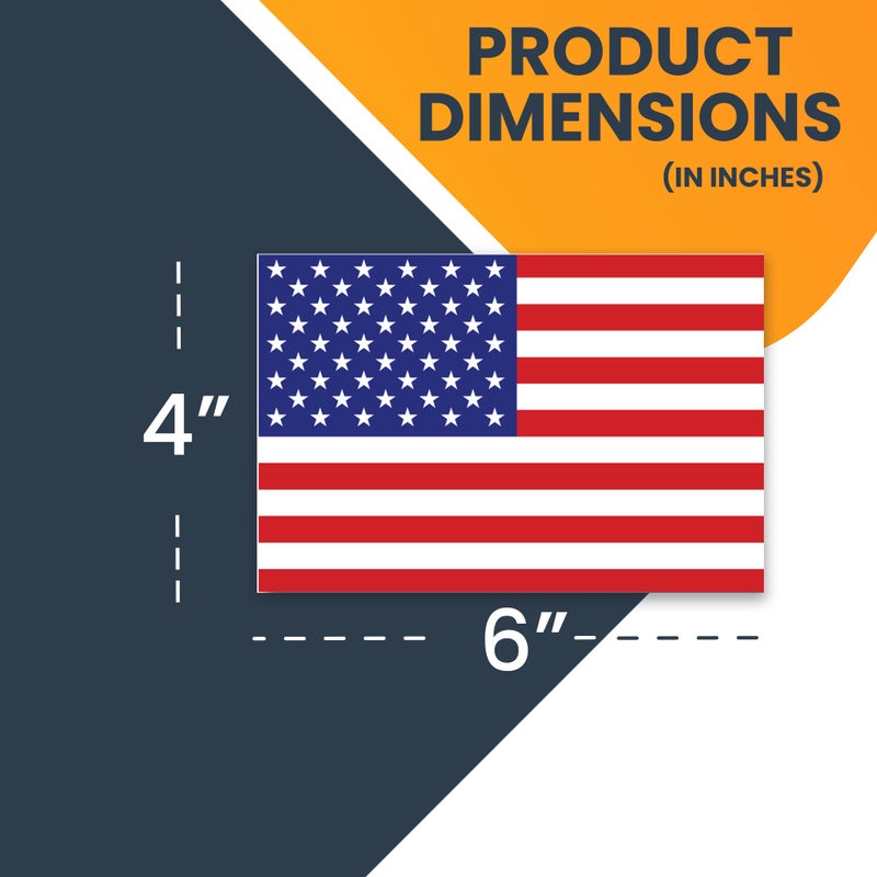 Magnet Me Up American Flag - Heavy Duty Magnetic American Flag (Red  White & Blue - 4"" x 6"") Demonstrate Your Love for Your Country USA Magnet Flags for Cars  Trucks  Refrigerators and Other Surfaces - Image 2